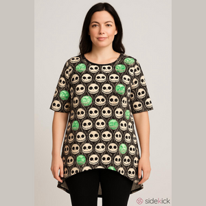 Lularoe Disney Night Before Christmas Jack Skellington Irma Tunic Woman’s XXS